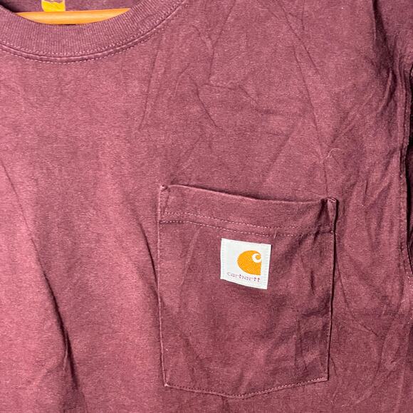 Carhartt Men's Maroon Tee Size M - Picture 5 of 5